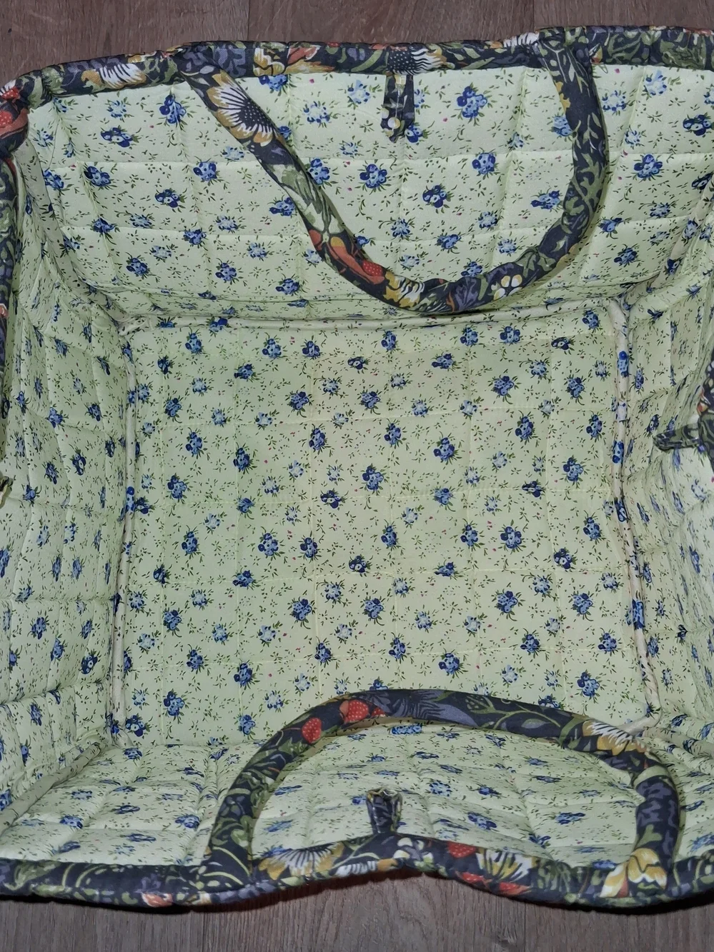 Large Capacity Quilted Floral Tote Bag
